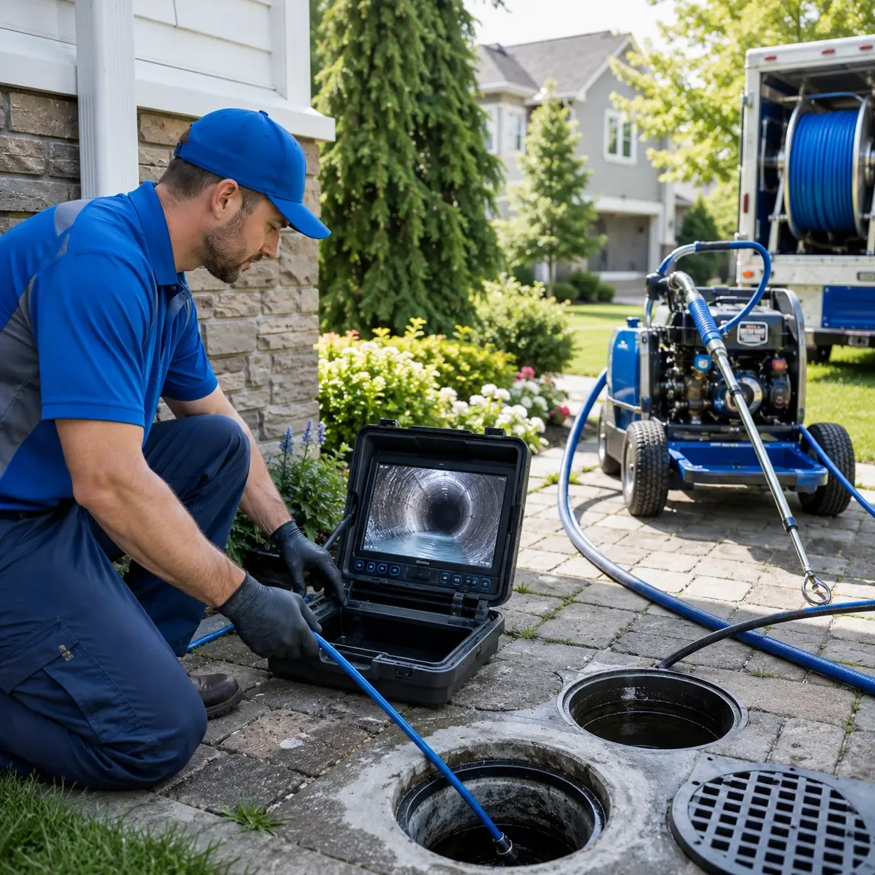 Outdoor drain cleaning professionals serving Paris Crossing, IN